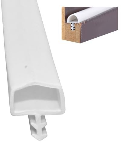 Junta De Puerta De Goma TPE De 10 M X 12 Mm - Junta De Tope Para Puertas Y Ventanas, Sellado, Aislamiento Acústico, Blanco Junta De Puerta De Entrada, Sellos De Goma Para Puertas Y Ventanas