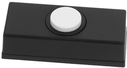 SOESFOUFU Vintage Door Bell Button Switch Outdoor Push Button with Clear Crisp Chime Stylish Decorative Replacement for Home Doorbell Easy Mount Wall Installation
