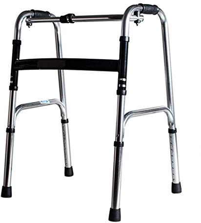 Deambulatore Compatto in Alluminio - Ausilio alla Mobilità Pieghevole - Carico IMO 180 kg/400 libbre