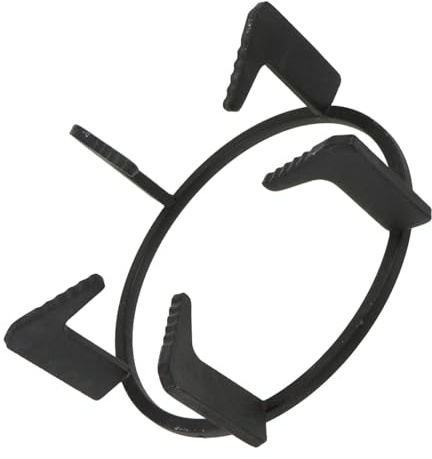 HOMSFOU Support pour Casseroles en Métal Anneau Wok, Accessoire Cuisinière à Gaz Épais, Antidérapant, Adapté aux Poêles Fonte Naturelle et Cuisson Wok