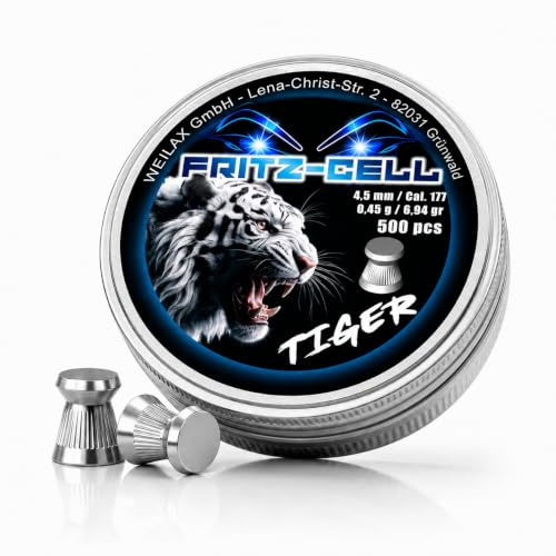Fritz-Cell Diabolo 4,5 mm Flachkopf für Luftgewehr – 500 Stück