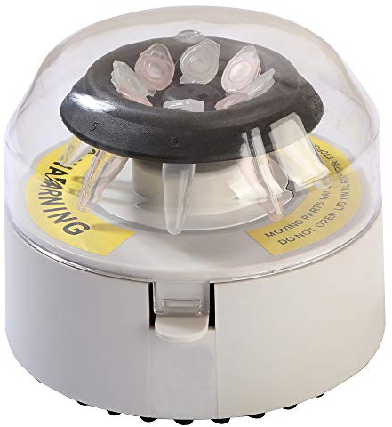 CGOLDENWALL Mini Lab Centrifugeuse Professionnelle De Bureau Deux Vitesses 4000 tr/min et 6000 tr/min Grande Capacité 8 x 1,5/2,0 ml Ou 4 x 8 x 0,2 ml
