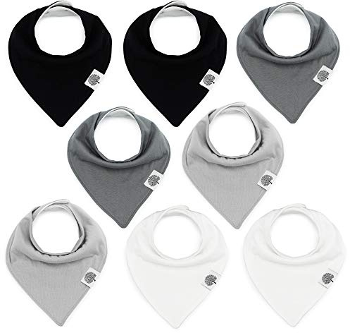 Parker Baby Bandana Drool Bibs 8 Pack Baby Bibs for Boys, Girls, Unisex - Soft & Stylish Teething Bibs for Babies