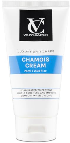 VeloChampion Crème anti-frottements de luxe pour cyclistes, coureurs et sportifs | Crème hydratante et rafraîchissante, vegan | Réduit les frottements et les irritations