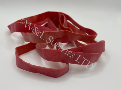25pc Rubber bands Red - No.89 150mm x 12mm