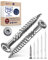 Lot de 200 vis à tête bombée Torx, en acier inoxydable A4, 5 mm d'épaisseur, 40 mm de long, pour bois, non corrosif