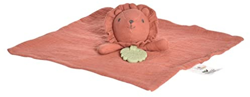 Tikiri 8598303 Naturkautschuk Schmusetuch Löwe, Schnuffeltuch für Babys und Kinder ab 0+ Monaten, 30cm