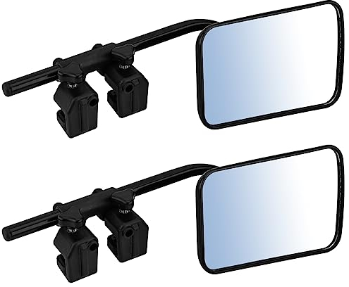 CICMOD 2 Stück Wohnwagenspiegel Universal Zusatzspiegel Außenspiegel Abschleppspiegel für Wohnmobile Auto Caravan PKW Anhänger Links + rechts