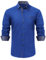 Enlision Mens Shirts Long Sleeve Formal Dress Shirt Regular Fit Business Casual Slim Shirts Royal Blue L