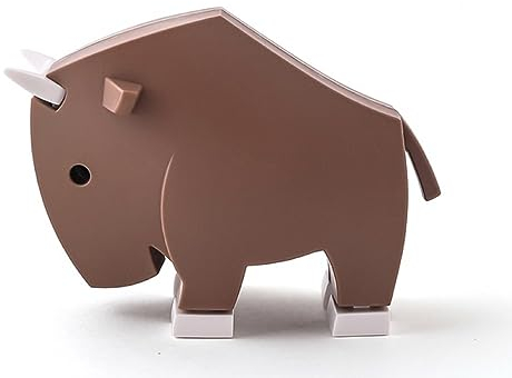 Halftoys - 479-02 - GNU, Puzzletier zum zerlegen, mit Skelett, 9cm x 6,8cm x 5cm