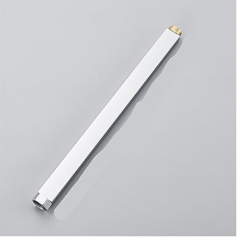 SHXSYN 90 cm verlängertes Duschrohr, schwarzes Chrom, Duscharmatur-Verlängerungsrohr, Duschsystem, Duschzubehör, Duschstange (Color : 40cm Chrome)