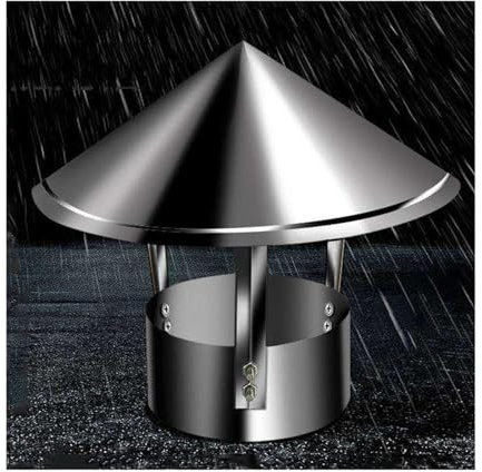 Comignolo antipioggia，Cappuccio di ventilazione,Comignolo multiuso superiore,Impermeabile e antivento,Isolamento perfetto,Copertura di ventilazione,Comignolo superiore ( Size : D12cm*25cm/4.72in*9.84i
