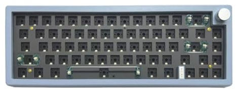 Tastiera meccanica wireless | Tastiera compatta retroilluminata RGB per giochi per PC, tastiera wireless a 67 tasti con manopola multimediale | Kit tastiera meccanica Rbg | Telaio della tastiera per