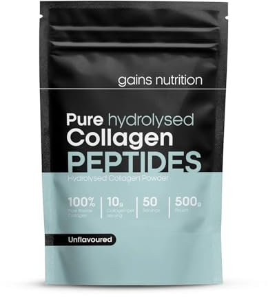 GN Collagen Peptides Powder | Hydrolyzed Bovine Collagen Powder - 500g Collagen-Supplements Halal & Kosher | Unflavoured & Unsweetened Collagen Supplements for Women & Men with Essential Amino Acids