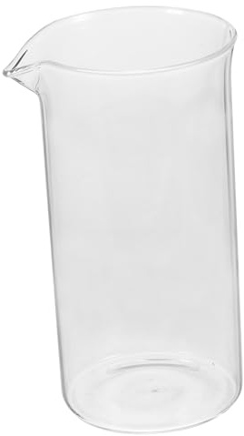 Luxshiny Tasse à Café à Piston 350 Ml En Verre Borosilicate Transparent, Accessoire De Remplacement Pour Cafetière 6 Tasses, Compatible Infusion De Thé Et Café, Usage Domestique Et Bureau