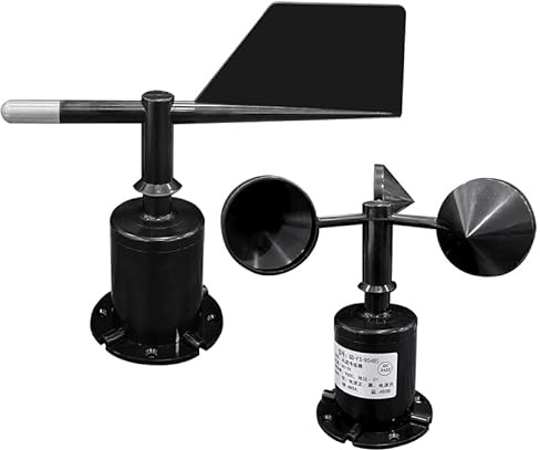 Sensore di direzione della velocità del vento in policarbonato 30 m/s Stazione meteorologica esterna Uscita sensore anemometro a 3 tazze RS485 4-20MA 1-5 V 2-10(4-20MA Kit)