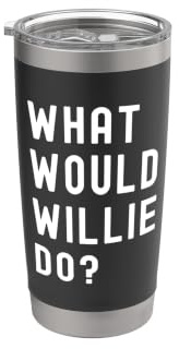 Cosa Avrebbe Fatto Willie? Bicchiere termico in acciaio inox doppia parete