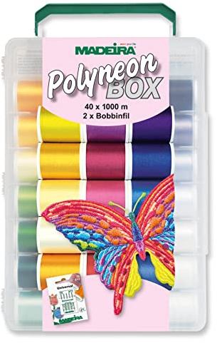 Madeira Stickgarn Box Polyneon No. 40 1000 m Spulen