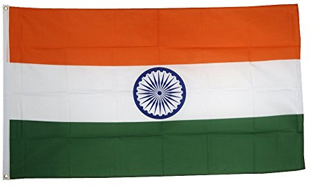 Flaggenfritze Drapeau/drapeau inde – 150 x 250 cm + autocollant gratuit, XXL Drapeau -