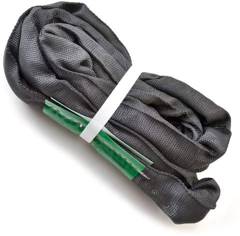 runner deer Black Spanset Round Slings for Aerial Lyra Hoop Rig Aerial Silks Handing, Polyester Lifting Strop, Working Load Limit for Round Sling – 2 Tonne, Multiple Spanset Sizes (1M / 3'3 FT)
