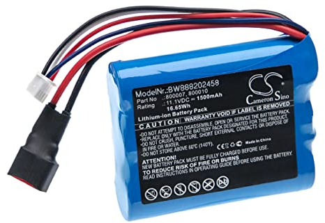 vhbw Akku kompatibel mit Carrera 800007, 800010 Modellbau (1500mAh, 11,1V, Li-Ion)