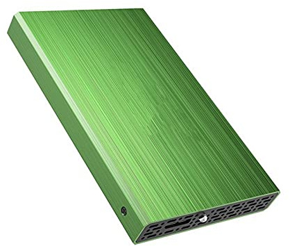 SUYING Disque dur externe HDD 2 To/1 To/500 Go/320 Go, USB 3.0 de sauvegarde, convient pour PC de bureau, MacBook, ordinateur portable, PS4, Xbox, Smart TV (1 To, vert)