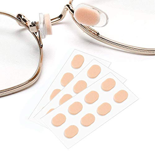 12 Paar Brillen-Nasenpads Anti-Rutsch-Schwamm Brillen-Nasenpads für Brillen, Sonnenbrillen,Hautfarbe,1.5mm