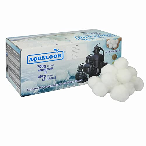 Aqualoon Poolfilterbälle 700 g Filterbälle aus Polyethylen zum Einsatz bei Sandfilteranlagen, Weiß
