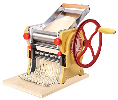 Macchina Pasta Tirapasta per Ravioli Pastaio Sfogliatrice Stendi Attrezzi Pasta Fresca su Piccola Scala (Metallo,Coltello Largo 3mm)