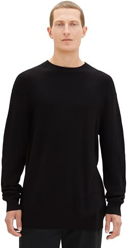 TOM TAILOR Herren Cosy Basic Crewneck Strick-Pullover