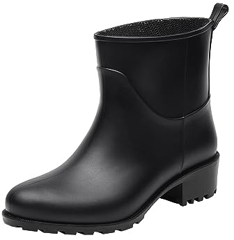 Realpaks Women's Short Rain Boots BG 5/2 - Botas de lluvia para mujer - Botas de mujer - Botas cortas de goma para mujer