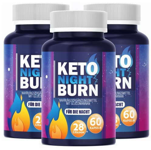 NEU: Enolenia® KETO NIGHT BURN 3er Variante | Stoffwechsel extrem - schnell & endlich, Kapseln mit hochwertige natürliche Inhaltsstoffe für Frauen + Männer