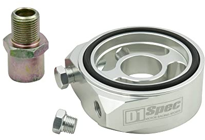 D1 Spec Ölfilter Sandwich Adapterplatte | M20 x 1,5 für Öltemperatur und Öldruck Sensor