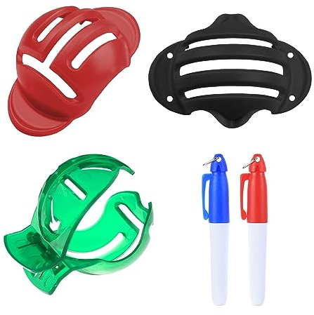 ATBUSS 3er-Pack Golfball-Liner-Hilfsmittel, 2er-Pack Liner-Stifte, Golfball-Markierungsclips, Golfball-Markierungswerkzeuge, Golfball-Ausrichtungsset, Golfball-Marker