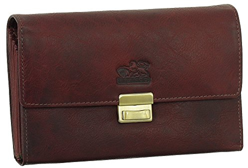 Ledershop24 Profi Kellnergeldbörse Taxibörse Kellnergeldbeutel Robustes Rindsleder Kellnerbörse Rot