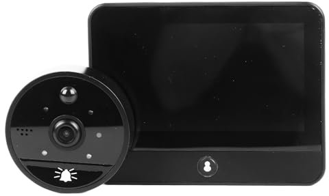 Topyond Videocamera Spioncino Videocitofono Digitale Wi-Fi Spioncino elettronico Spioncino per Porta, Schermo HD da 4 Pollici 1080P Smart Telefono Porta per Casa Villa Ufficio Appartamento