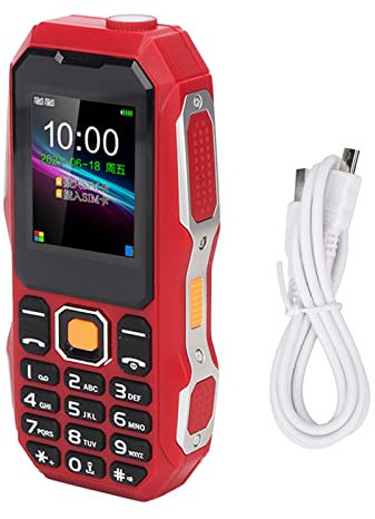 Joyzan Téléphone Portable à Gros Points de Contrôle, écran de 1.8 Pouces Grand Klaxon Mini Mobile avec Double Caméra SIM Radio Torche Robuste Batterie Senior de 5 800 MAh Longue Durée