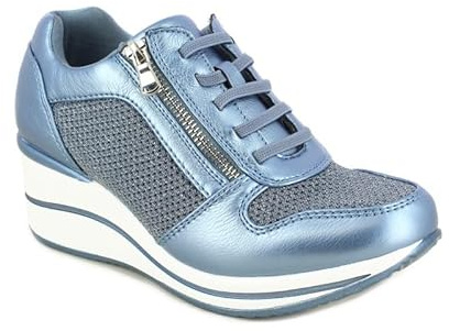 Doctor Cutillas 71223 | Deportivo Mujer Fantasía | Piso cuña Goma Antideslizante | Hechas en España | Comodidad y Estilo | Sneakers de Mujer | Deportivo | Cierre Cremallera y Cordones Elásticos