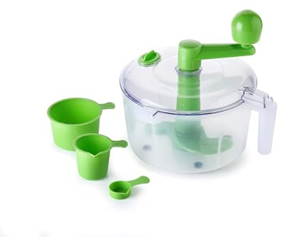 Dough Maker Plastic Dough Kneader Atta Maker with Attachments Beater Churner and Oil Spoon 2 in 1 Plastic Atta Maker Manual