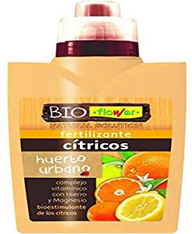 Flower - Fertilizante Bioflower para Cítricos | Estimulante de Crecimiento | Aporta Magnesio e Hierro | Ideal para Huertos Urbanos y Macetas | 500ml
