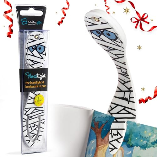 Gifts for Readers & Writers Flexilight Leselampe | 2 in 1 Lesezeichen Buch Licht | LED Clip On Leselampe | Kinder und Erwachsene Buchlampe | Buchzubehör | Geschenk für Leser, Buchliebhaber