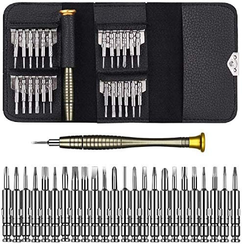 Cacciaviti di precisione 25 In 1, mini cacciavite Set riparazione cacciaviti Torx intercambiabili, strumento di rimozione vite con per iphone, pc, tablet, orologi, fotocamere, orologio, gioielli, occh