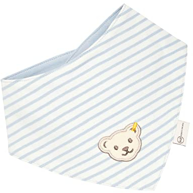 Steiff Unisex Baby Basic Halstuch GOTS, Celestial Blue, One Size