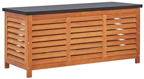 vidaXL Gartenbox 117x50x55 cm Eukalyptus Massivholz