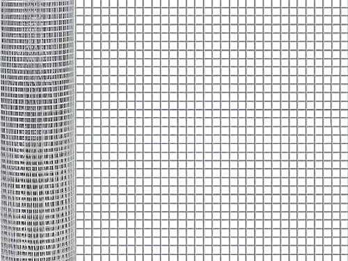 Hardware Cloth 48inx100ft 1/2 Inch Galvanized, Chicken Wire Fence Chicken Rabbit Snake cage Wire Fence Mesh Roll,Garden Plant Welded Metal Wire Fence,Poultry Animal Netting cage Screen.