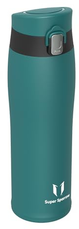 Super Sparrow Trinkflasche Edelstahl 18/8 - Trinkflasche Kinder - 350ml - BPA-Frei, Auslaufsicher Thermobecher, Trinkflaschen für Sport, Unterwegs, Schule, Outdoor, Büro, Zuhause