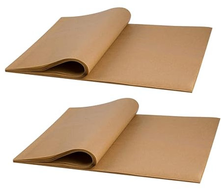 TOPBATHY 100St Luftfritteusenpapier Packpapier aus braunem Papier Brotbackform Backformen für den Ofen Bratpfanne Kochpapier für die Küche Kuchen backpapier Grill Toaster