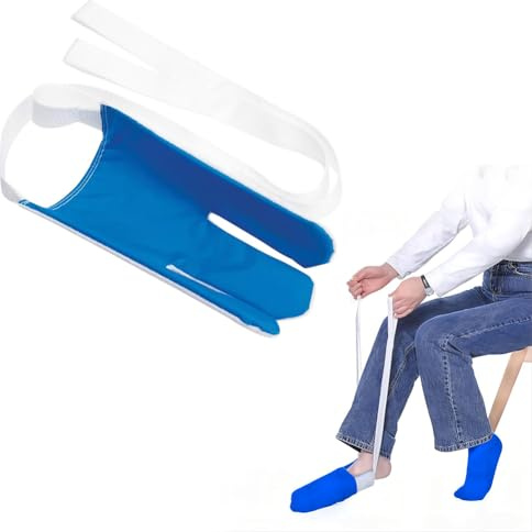 Sockenanziehhilfe Anziehhilfe für Socken, Socken Anziehhilfe, Strumpfanziehhilfe, Strumpfanzieher, Geeignet für Ältere Menschen, Behinderte Menschen, Schwangere Frauen, Eingeschränkter Mobilität