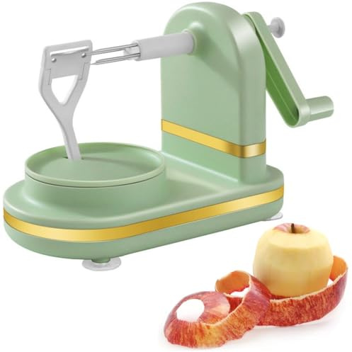 Wudaizhi Éplucheur Manuel Éplucheur De Fruits Multifonctionnel avec Lames en Acier Inoxydable Éplucheur De Fruits À Manivelle Machine À Éplucher Les Aliments pour Cuisine