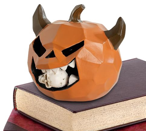 Decorazioni Zucca Halloween - Ornamenti di Zucca Fantasma in Resina per Halloween | Centrotavola Piccoli Decorazioni Sparse per Albero Festa Scrivania Giardino Casa Stregata Interno